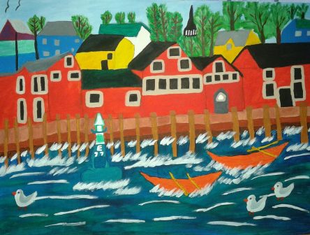 Burhoe family history - family tree - Seascape folk art